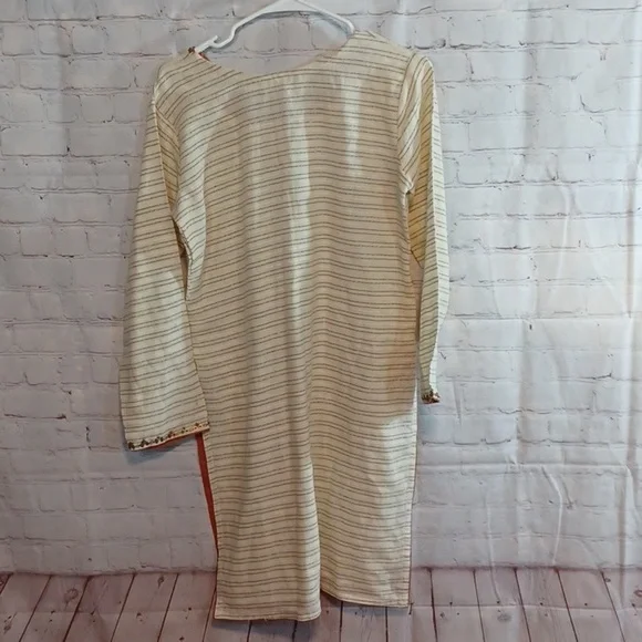 Natural‎ Cotten Hand Crafted Dress / Tunic L Brand New - Picture 3 of 5